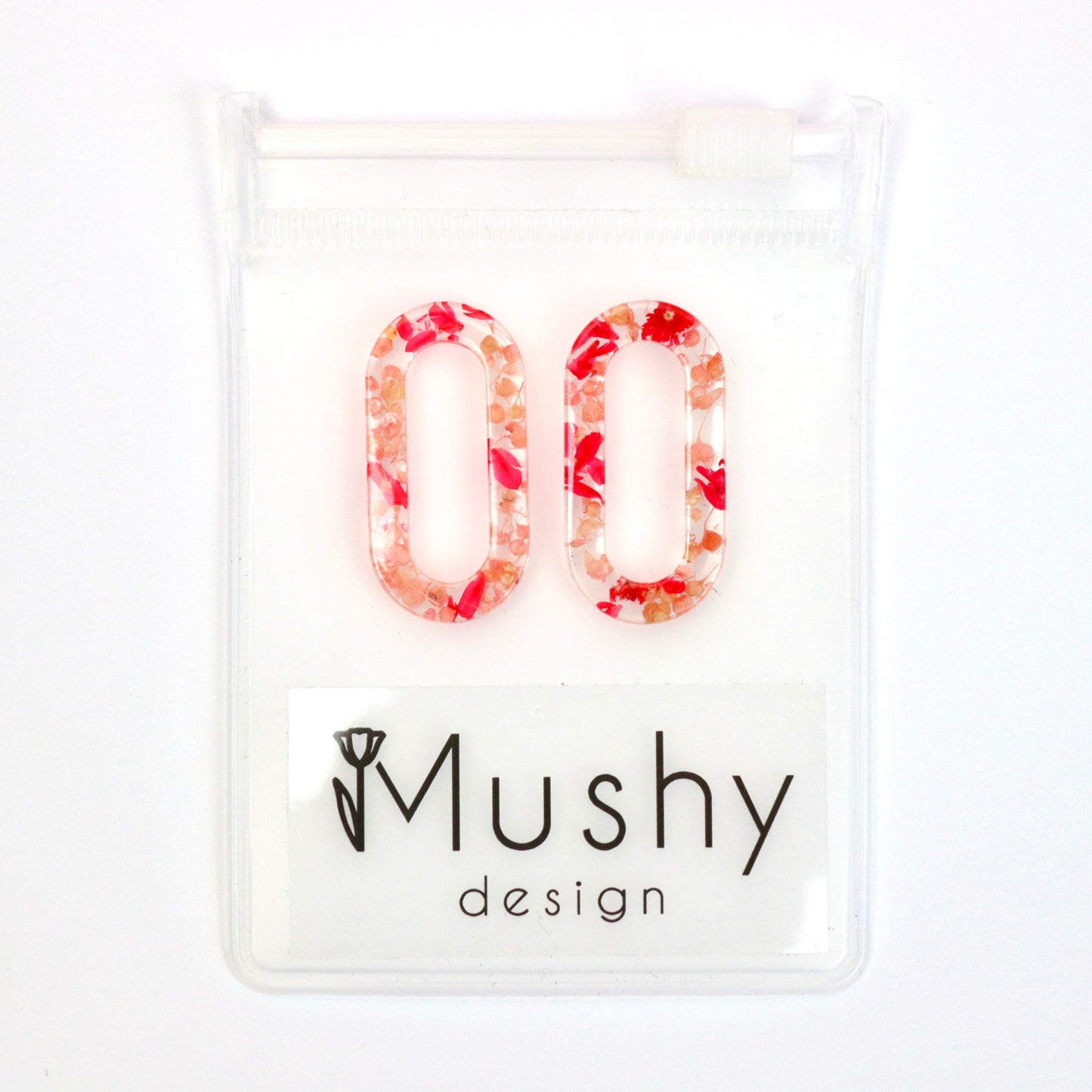 Ciondoli INTERCAMBIABILI per orecchini Catena - fiore Gypsophila in resina