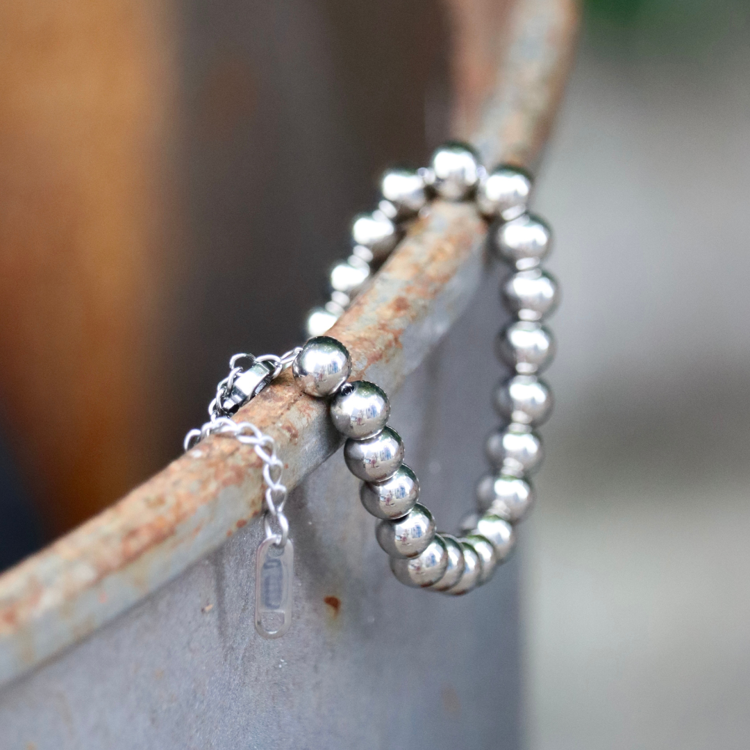 Bracciale uomo regolabile in acciaio inox